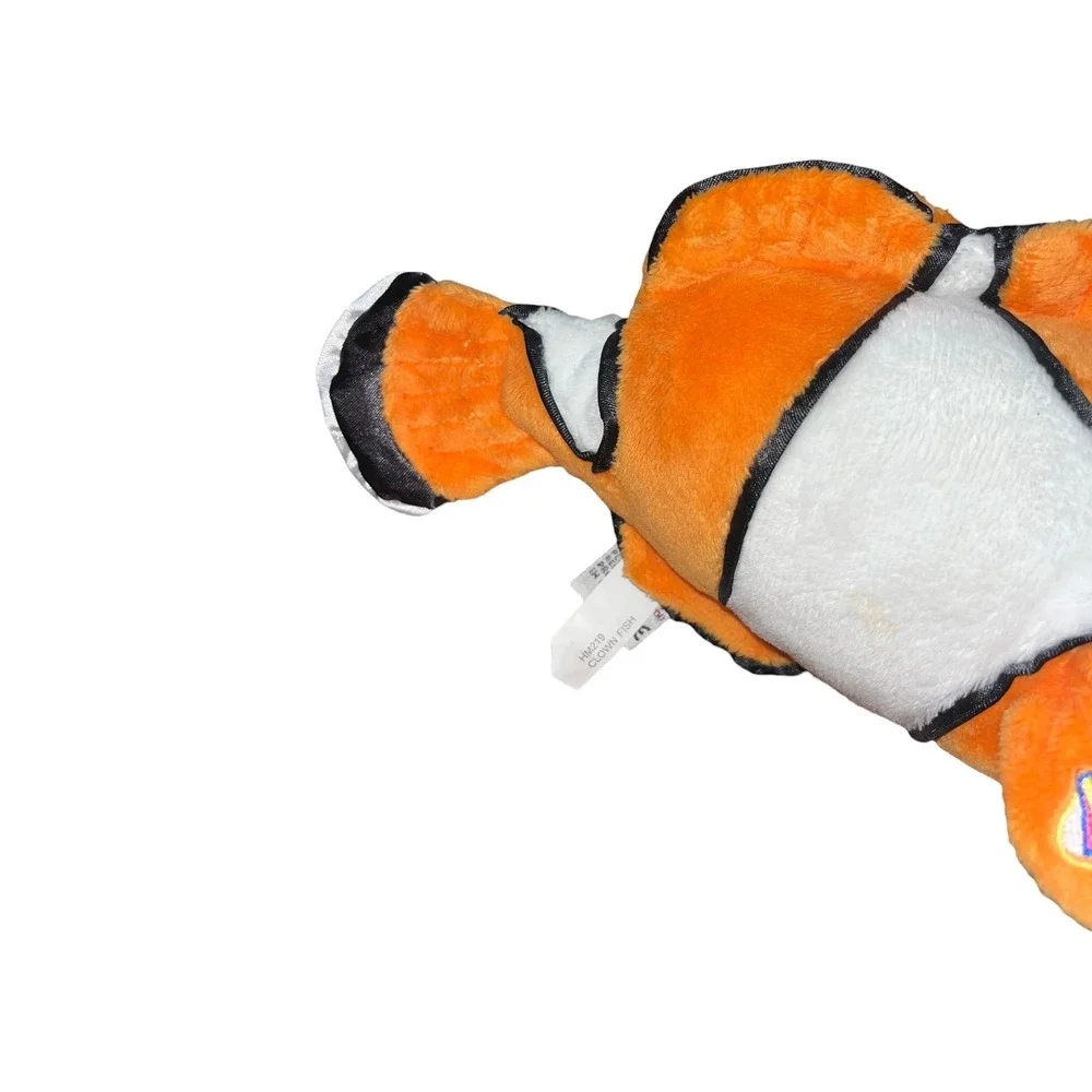Ganz Webkinz Clown Fish Plush Stuffed Animal Orange White‎ Black HM219 Toy